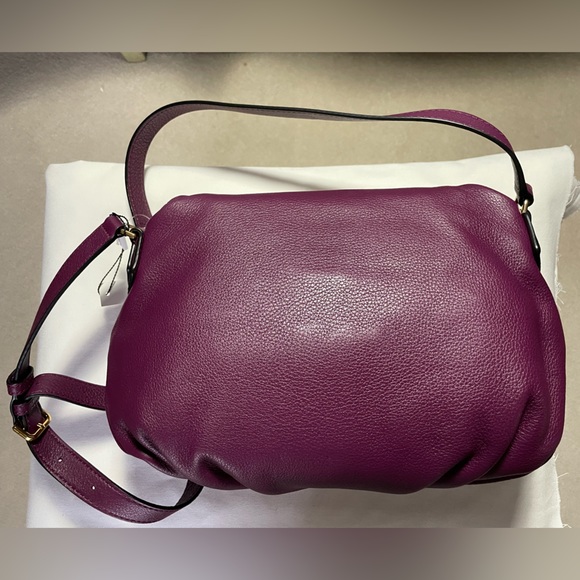NWT  MARC JACOBS NEW YORK  HANDBAG   Color: Aubergine   Leather - Picture 2 of 10